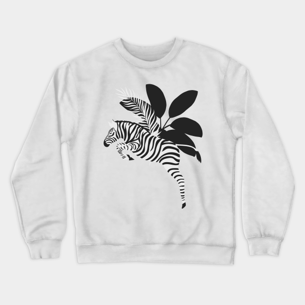 Zebra Zebra Crewneck Sweatshirt TeePublic